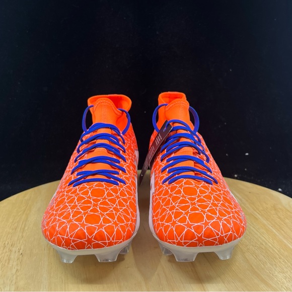 Nike By You Mercurial SuperFly 9 FG Men's Cleats (Orange/Blue/White) DX3346-900 - Picture 3 of 11